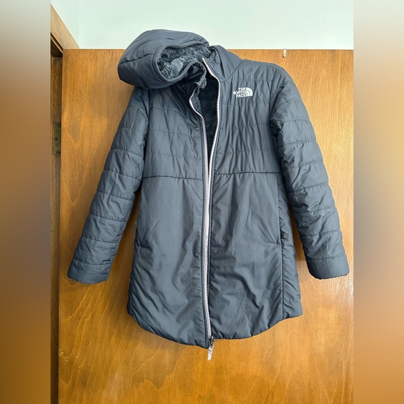 The North Face Kid’s Dark Gray Puffer Jacket